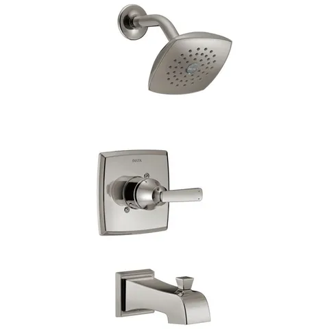 Ashlyn Stainless 1-Handle Bathtub and Shower Faucet