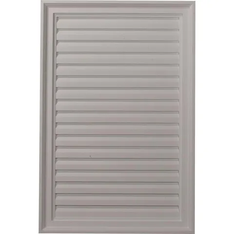 24 × 36 in Rectangular Primed PolyUrethane Paintable Gable Louver Vent