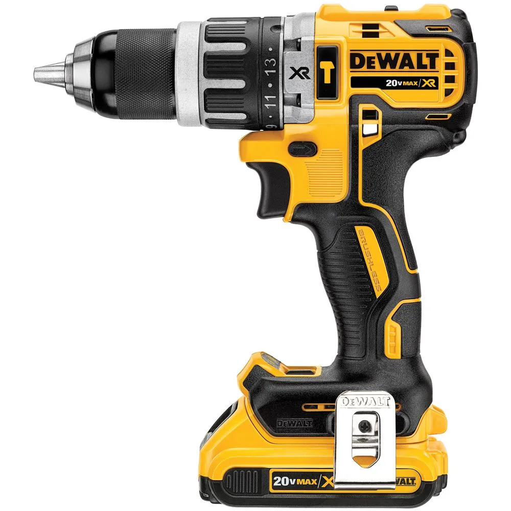 DEWALT 20-Volt MAX XR Cordless Brushless Hammer Drill/Impact Combo Kit (2-Tool) with (1) Battery 2Ah and (1) Battery 4Ah, photo 10 of 14