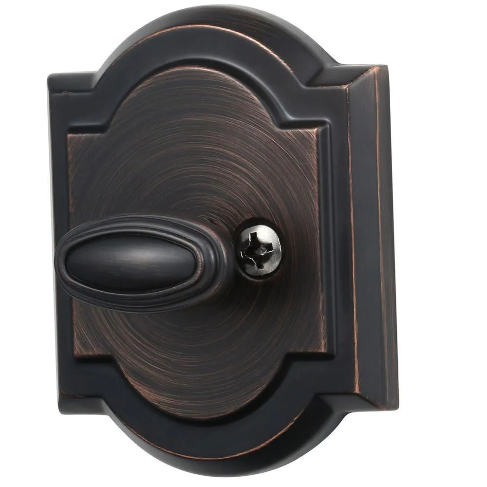 Kwikset Prestige Single Cylinder Venetian Bronze Arched Deadbolt Featuring SmartKey Security, photo 3 of 10