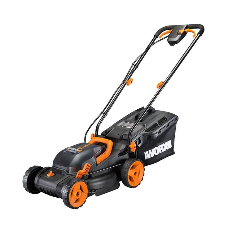 Worx POWER SHARE 40-Volt 14 in. Cordless Battery Walk Behind Mower with Mulching & Intellicut, (Battery & Charger Included), photo 5 of 8