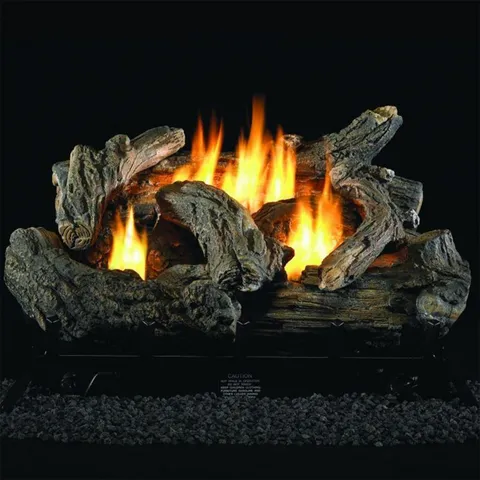 32,000 BTU Gas Log Set with 24 in. Dual Fuel Technology