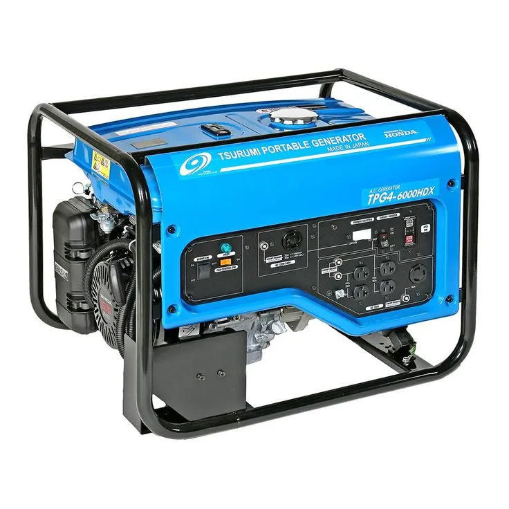 TSURUMI PUMP 4,800 Watt Gasoline Powered Portable Blue Generator with GFCI Protection and Honda GX340 Engine, photo 2 of 4