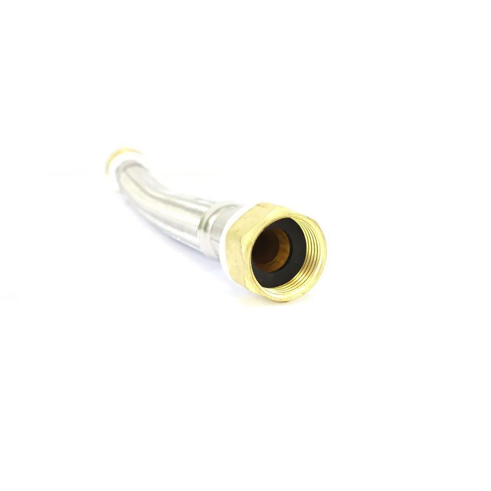 3/4 in. Push-to-Connect x 3/4 in. FIP x 12 in. Braided Stainless Steel Water Heater Connector, photo 3 of 5