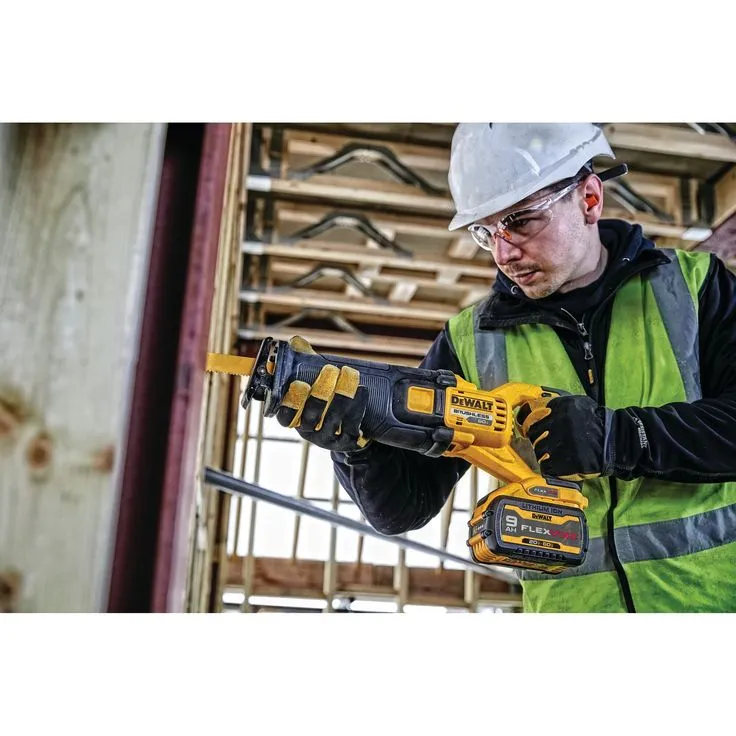 DEWALT FLEXVOLT 60-Volt MAX Lithium-Ion Cordless Brushless Reciprocating Saw with (2) Batteries and Bonus 1/2 in. Impact Wrench, photo 8 of 8