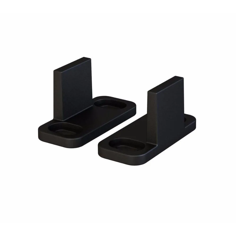 WINSOON 7.5 ft./90 in. Top Mount Sliding Barn Door Hardware Track Kit for Single Door with Non-Routed Floor Guide Frosted Black, photo 6 of 7