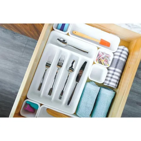12.9 × 9 in Plastic Multi-Use Insert Drawer Organizer