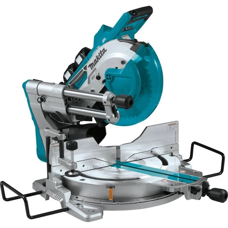 Makita 18-Volt X2 LXT 10 in. Brushless Cordless Dual-Bevel Sliding Compound Miter Saw Kit Laser 5.0 Ah with Batteries 5.0 Ah, photo 6 of 11