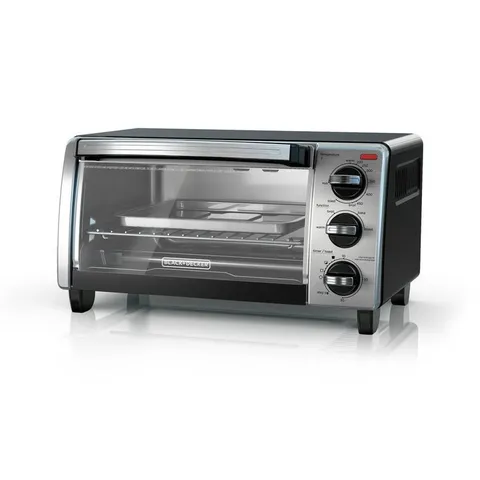 1150 W 4-Slice Stainless Steel Convection Toaster Oven with Built-In Timer