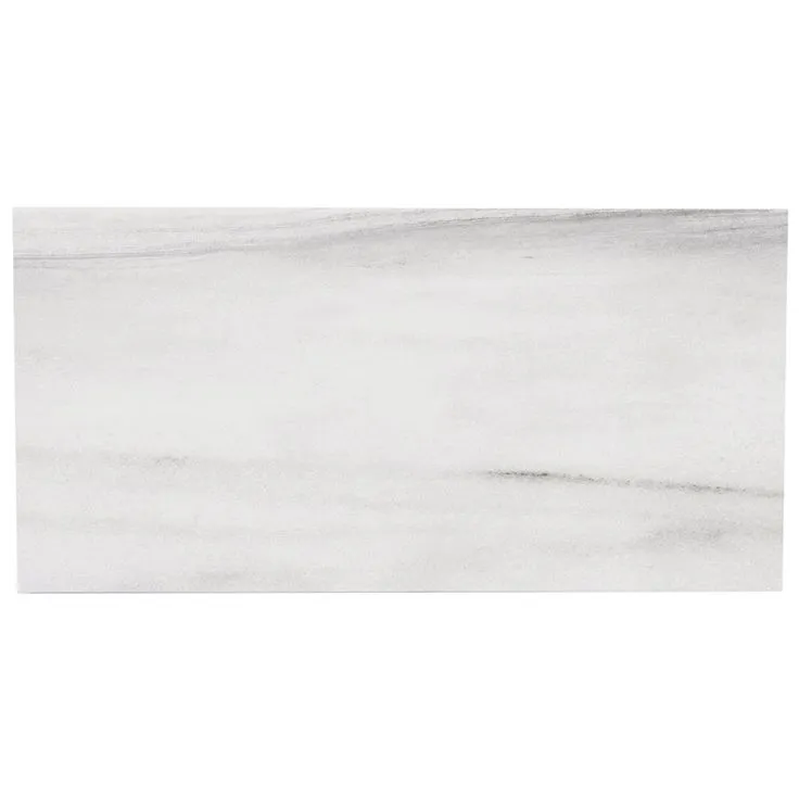 Style Selections Chique Gris 12-in x 24-in Glazed Porcelain Marble Look Floor Tile, photo 4 of 5
