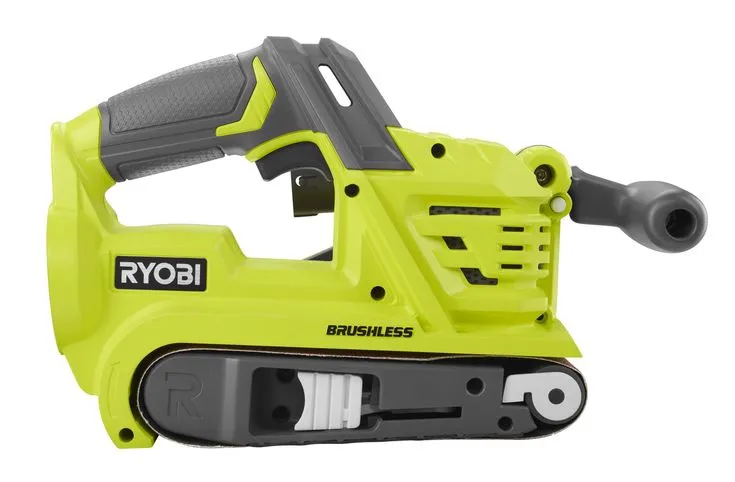 RYOBI 18-Volt ONE+ Cordless Brushless 3 in. x 18 in. Belt Sander (Tool Only) with Dust Bag and 80-Grit Sanding Belt, photo 5 of 8
