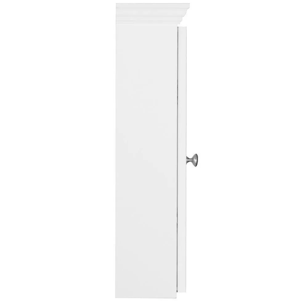 Simplicity by Strasser Shaker 48 in. W x 27 in. H x 6-1/2 in. D Framed Tri-View Surface-Mount Bathroom Medicine Cabinet in Satin White, photo 2 of 4