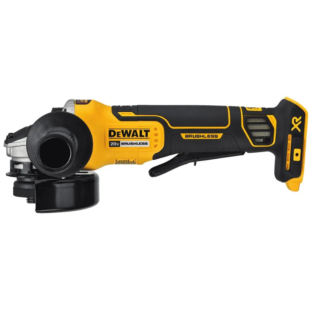 DEWALT 20-Volt MAX Li-Ion Cordless Brushless 4-1/2 in. Angle Grinder (with Brake) with 20-Volt MAX 3.0Ah Battery and Charger, photo 4 of 9