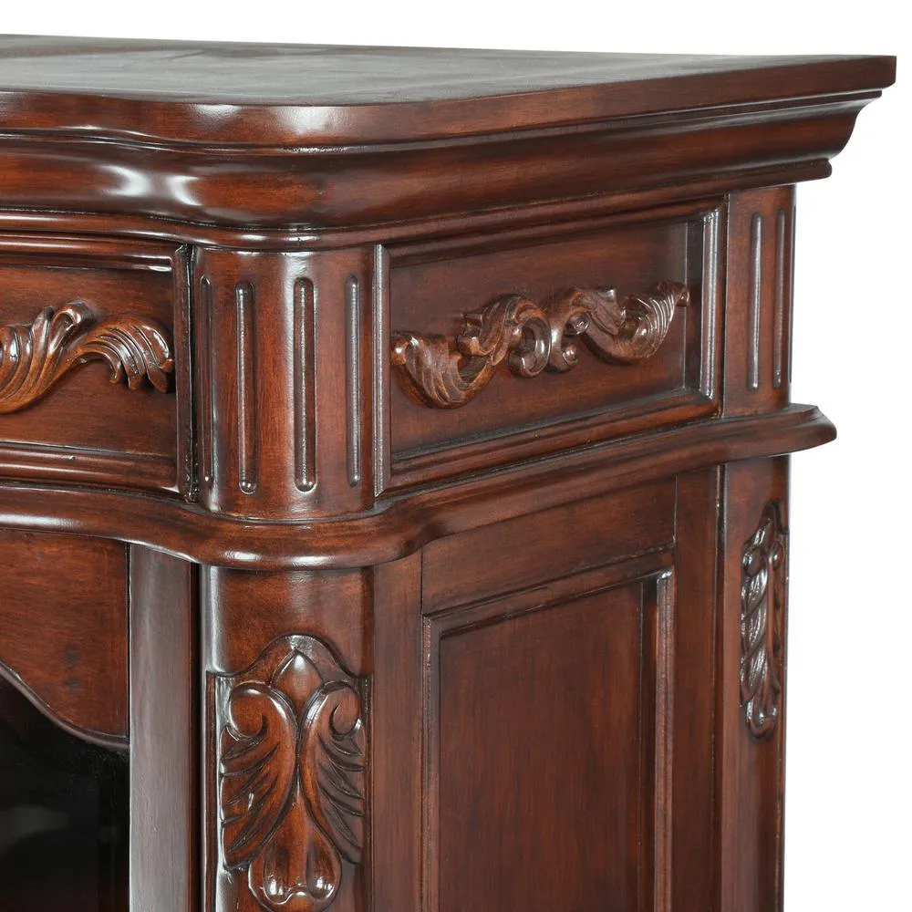 Provence 24 in. W x 72 in. H x 19-1/5 in. D Bathroom Linen Storage Tower Cabinet in Antique Cherry, photo 2 of 6