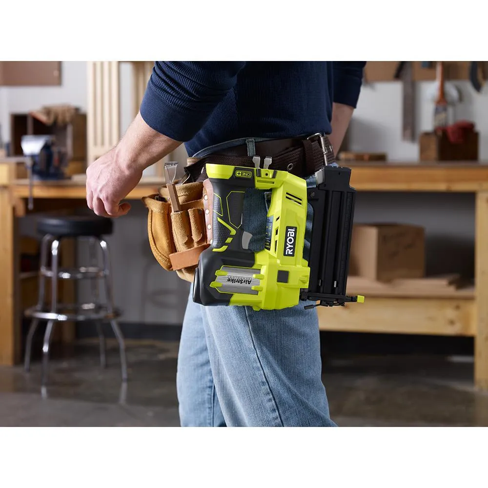 RYOBI 18-Volt ONE+ Lithium-Ion Cordless AirStrike 18-Gauge Brad Nailer and 16-Gauge Straight Nailer 2-Tool Combo Kit, photo 13 of 13