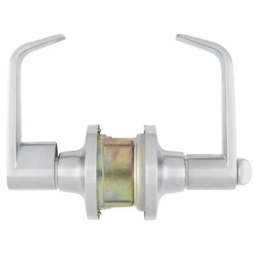 Commercial 2-3/4 in. Satin Chrome Standard Duty Keyed Entry Door Lever, photo 3 of 4