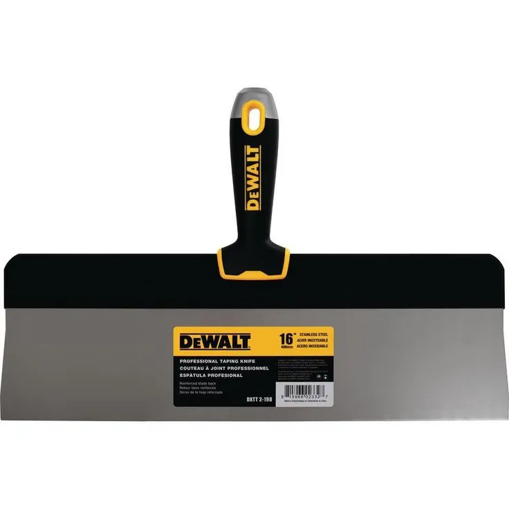 DEWALT 16 in. Stainless Steel Big Back Taping Knife with Soft Grip Handle, photo 2 of 2
