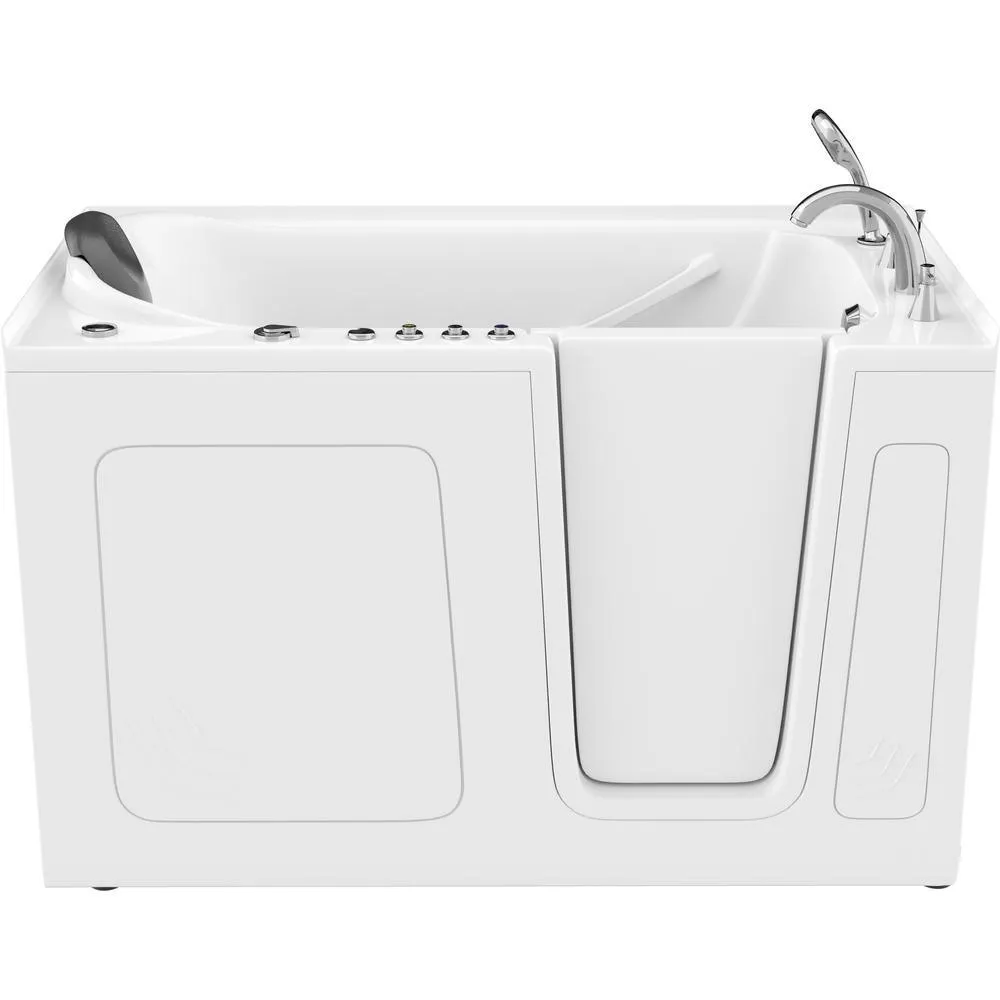 Universal Tubs Safe Premier 59.6 in. x 60 in. x 32 in. Right-Drain Walk-In Air & Whirlpool Bathtub in White, photo 8 of 17