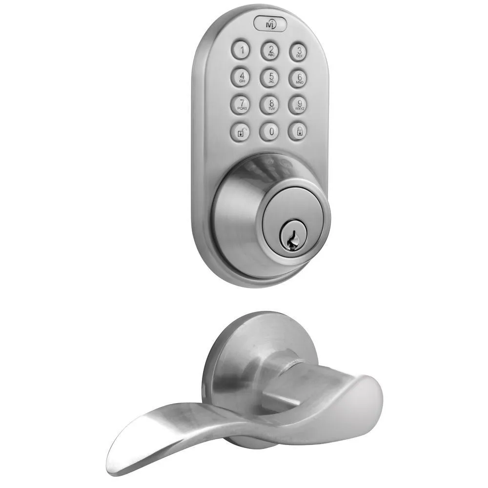 Morning Industry Oil Rubbed Bronze Keyless Entry Deadbolt and Door Handleset Lock with RF Remote Control and Electronic Digital Keypad, photo 4 of 9