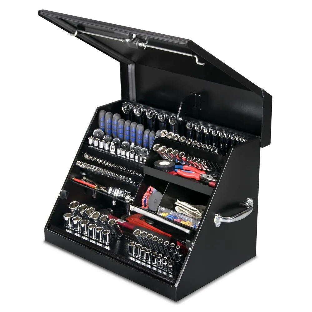 26 in. 0-Drawers Portable Tool Box in Black Powder Coated, photo 2 of 11