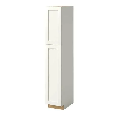 allen + roth Aveley 15-in W x 84-in H x 24-in D Linen Maple Door Pantry Semi-Custom Cabinet, photo 4 of 4