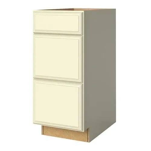 allen + roth Annscroft 15-in W x 34.5-in H x 24-in D Hazelnut Maple Drawer Base Semi-Custom Cabinet, photo 7 of 9