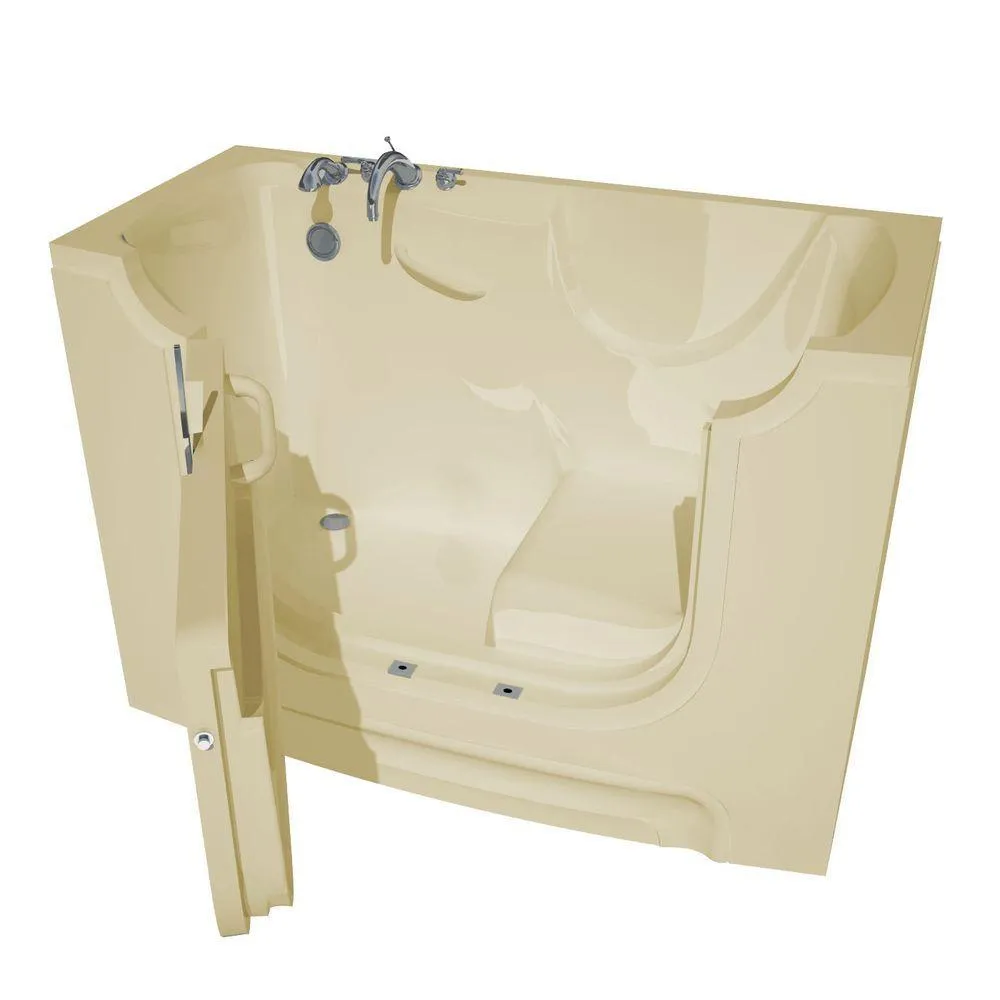 Universal Tubs Nova Heated Wheelchair Accessible 5 ft. Walk-In Non-Whirlpool Bathtub in White with Chrome Trim, photo 5 of 9