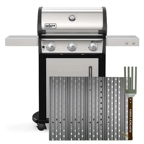 GrillGrate For Weber Spirit 300 and older Genesis Models Replacement GrillGrate Set 17.38 in. L X 22