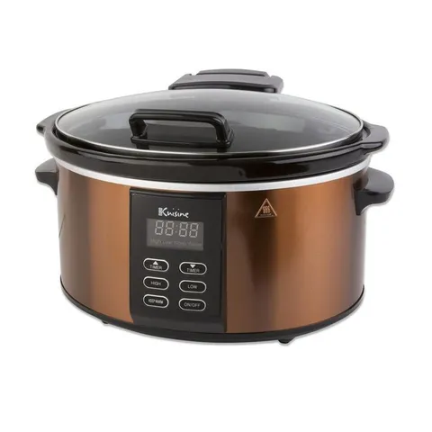 6 Qt. Copper Electric Digital Slow Cooker