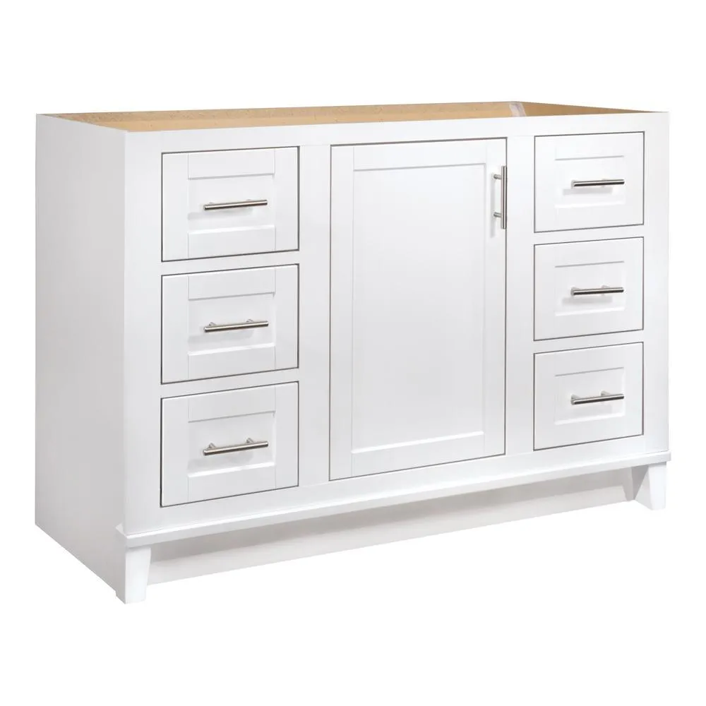 Kinghurst 48 in. W x 21 in. x 33.5 in. H D Bathroom Vanity Cabinet Only in White, photo 8 of 24