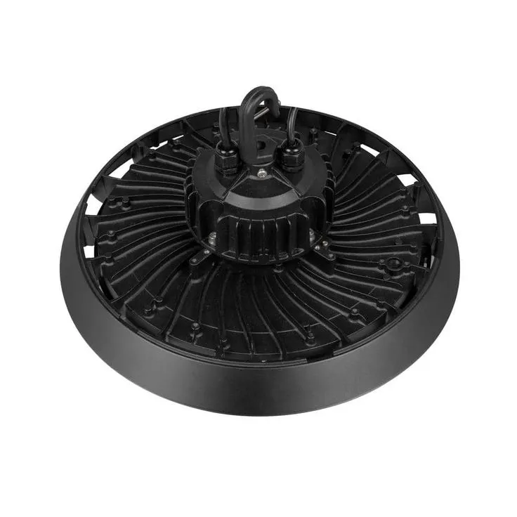Commercial Electric 14 in. Black Integrated LED Dimmable High Bay Light at 30000 Lumens, 5000K Daylight (2-Pack), photo 6 of 8