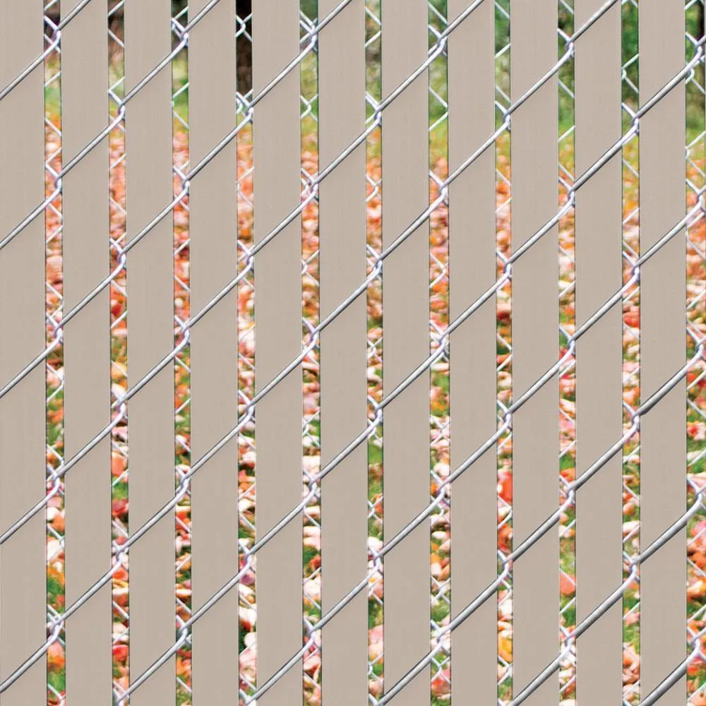 YARDGARD 6 ft. H x 10 ft. W Beige Perma-Lock Double Wall Vinyl Fence Privacy Slat, photo 2 of 11
