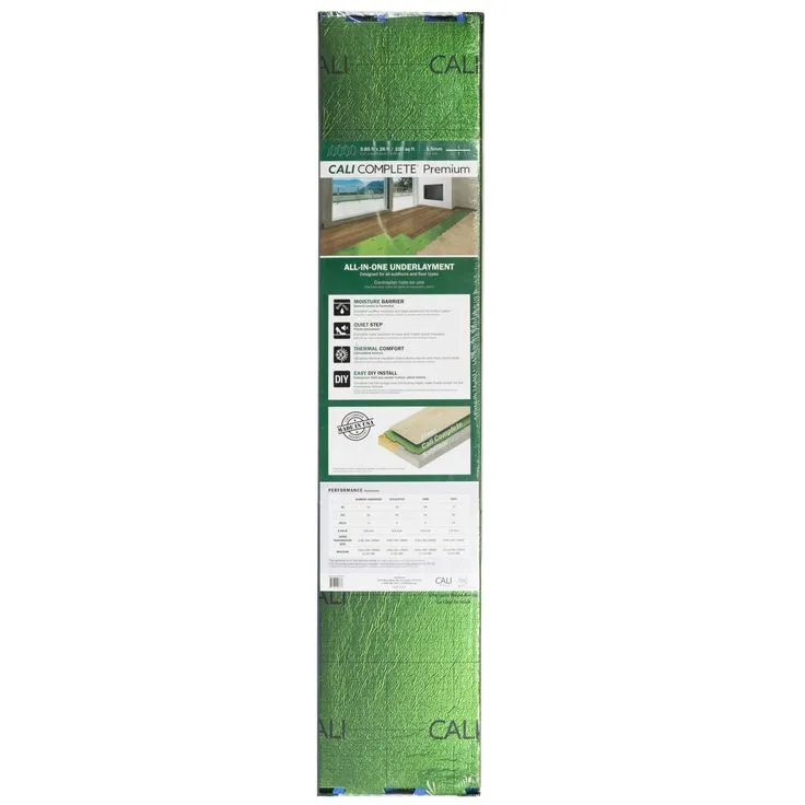 CALI Complete 3.85-ft W x 26-ft L x 1.5-mm T Premium Cushion Moisture Resistant Flooring Underlayment For Luxury Vinyl, Laminate, Hardwood (100-sq ft/Fan fold), photo 5 of 12
