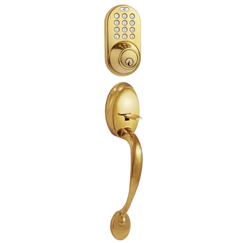 Morning Industry Oil Rubbed Bronze Keyless Entry Deadbolt and Door Handleset Lock with RF Remote Control and Electronic Digital Keypad, photo 7 of 9