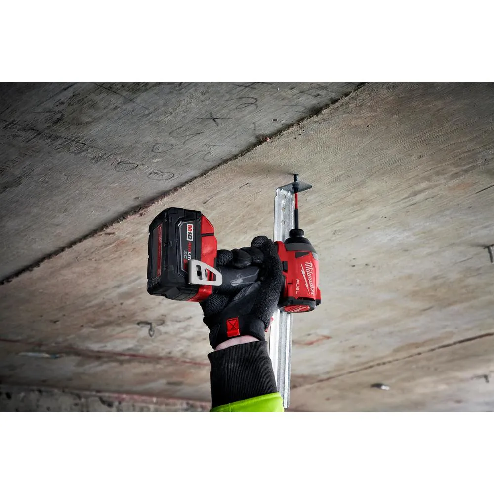 M18 FUEL 18-Volt Lithium-Ion Brushless Cordless 1/4 in. Hex Impact Driver Kit with Two 5.0Ah Batteries Charger Hard Case, photo 10 of 12