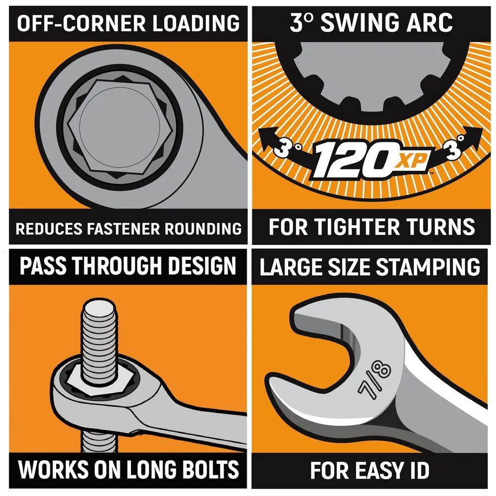 120XP Universal Spline XL Ratcheting Combination Metric Wrench Set (14-Piece), photo 2 of 9