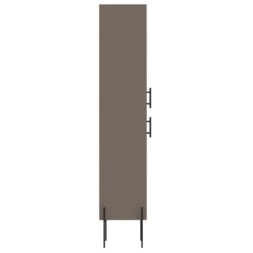 Svedin 18 in. W x 13 in. D x 71 in. H Free Standing Tall Bathroom Linen Cabinet in Taupe, photo 2 of 9