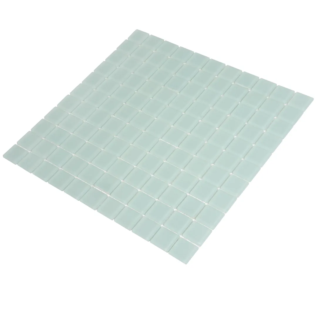Apollo Tile (Sample) Floor and Wall Tile Cadet Blue 4-in x 4-in Matte Glass Uniform Squares Floor and Wall Tile, photo 5 of 6