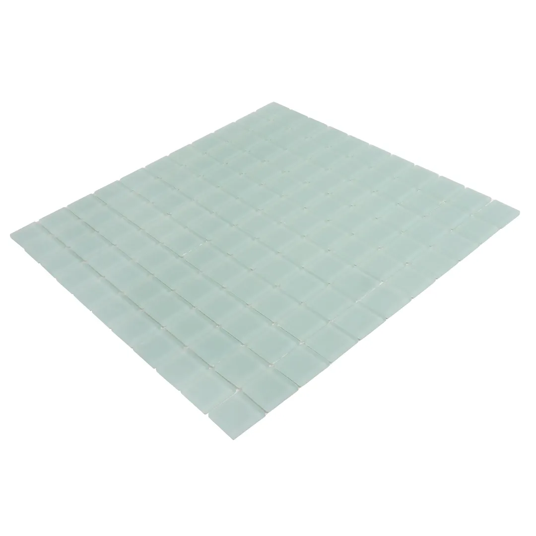 Apollo Tile (Sample) Floor and Wall Tile Cadet Blue 4-in x 4-in Matte Glass Uniform Squares Floor and Wall Tile, photo 6 of 6