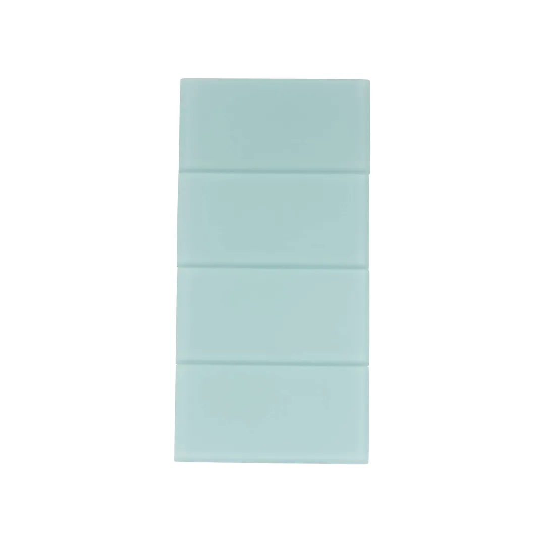 Apollo Tile (Sample) Wall Tile Cadet Blue 3-in x 6-in Matte Glass Brick Subway Wall Tile, photo 7 of 8