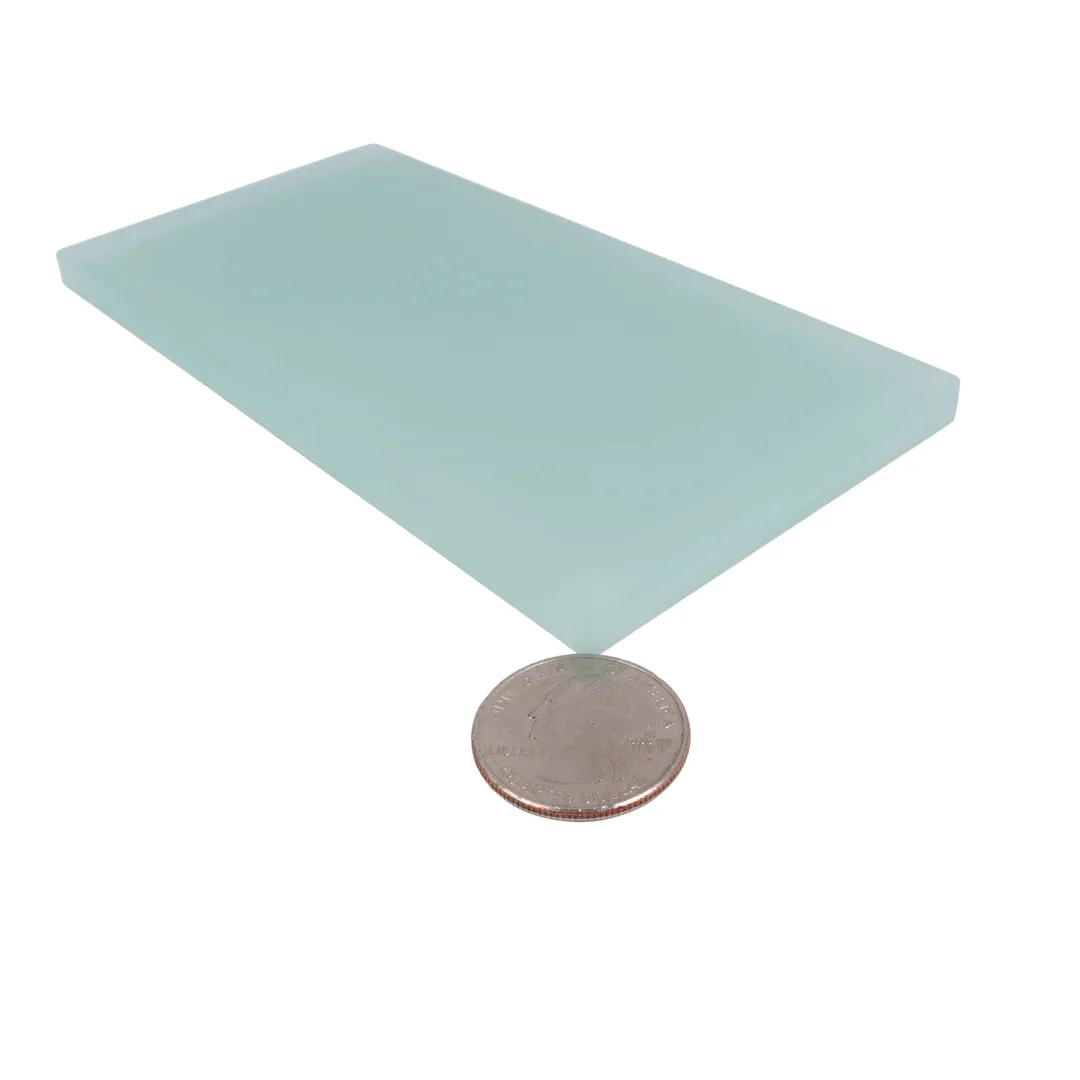 Apollo Tile (Sample) Wall Tile Cadet Blue 3-in x 6-in Matte Glass Brick Subway Wall Tile, photo 4 of 8