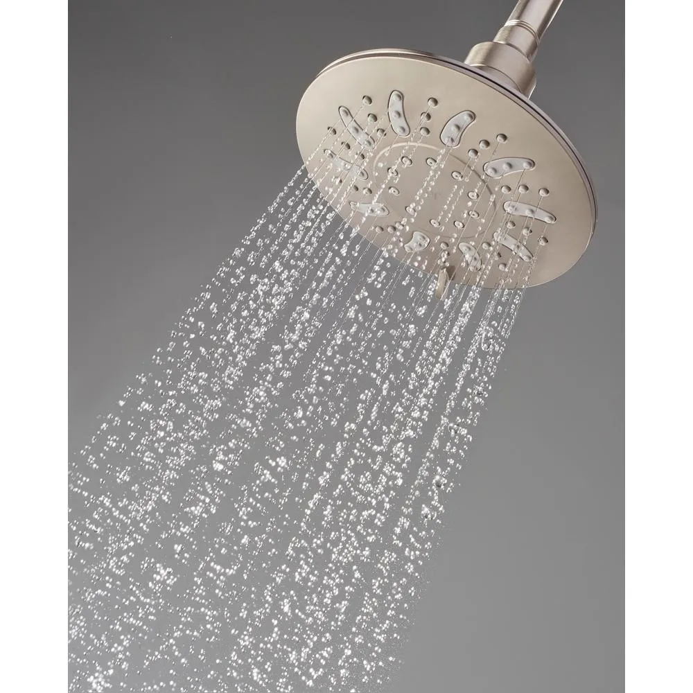 Brea Single-Handle 3-Spray Tub and Shower Faucet in Brushed Nickel with Waterfall Spout (Valve Included), photo 7 of 10