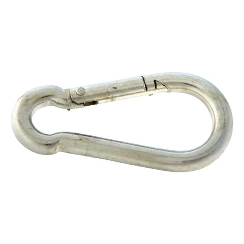 Zinc-Plated Steel Spring Snap, 160 lb Capacity, 2-3/4 in Length