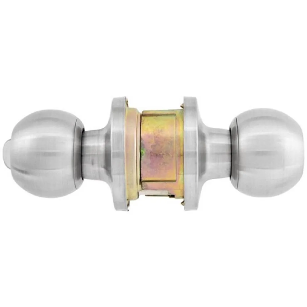 Commercial 2-1/8 in. Grade 2 Satin Chrome Keyed Entry Door Knob, photo 3 of 6