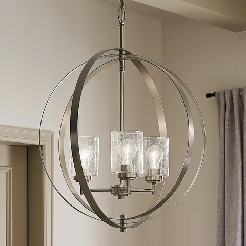 Winslow 3-Light Brushed Nickel Chandelier