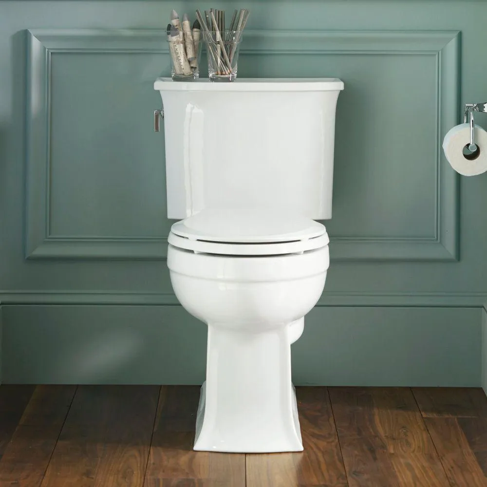 Cachet Quiet-Close Elongated Closed Front Toilet Seat with Grip-Tight Bumpers in White, photo 7 of 22