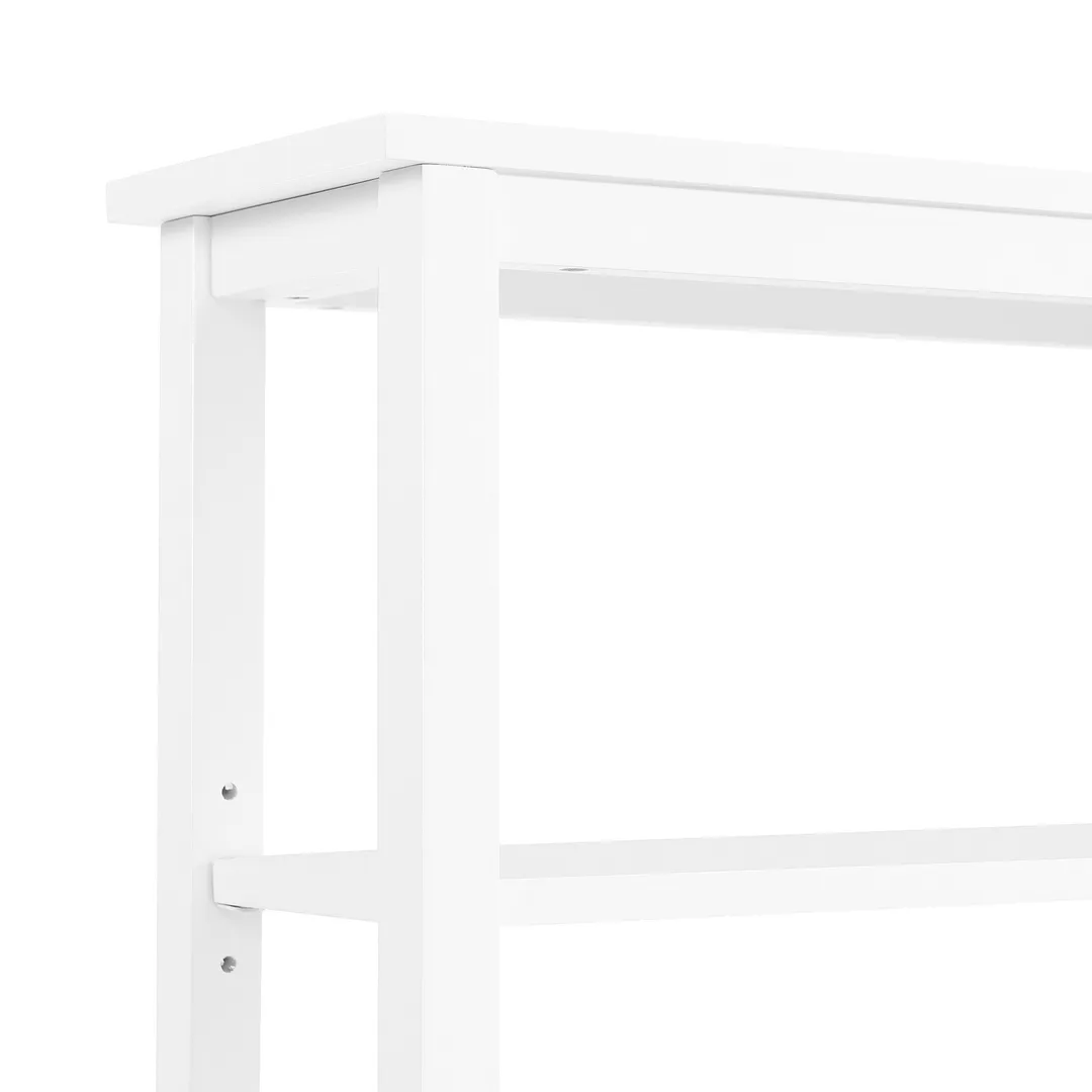 Alaterre Furniture 27-in x 65-in x 8-in White Wood Wall-mount Linen Cabinet, photo 2 of 6