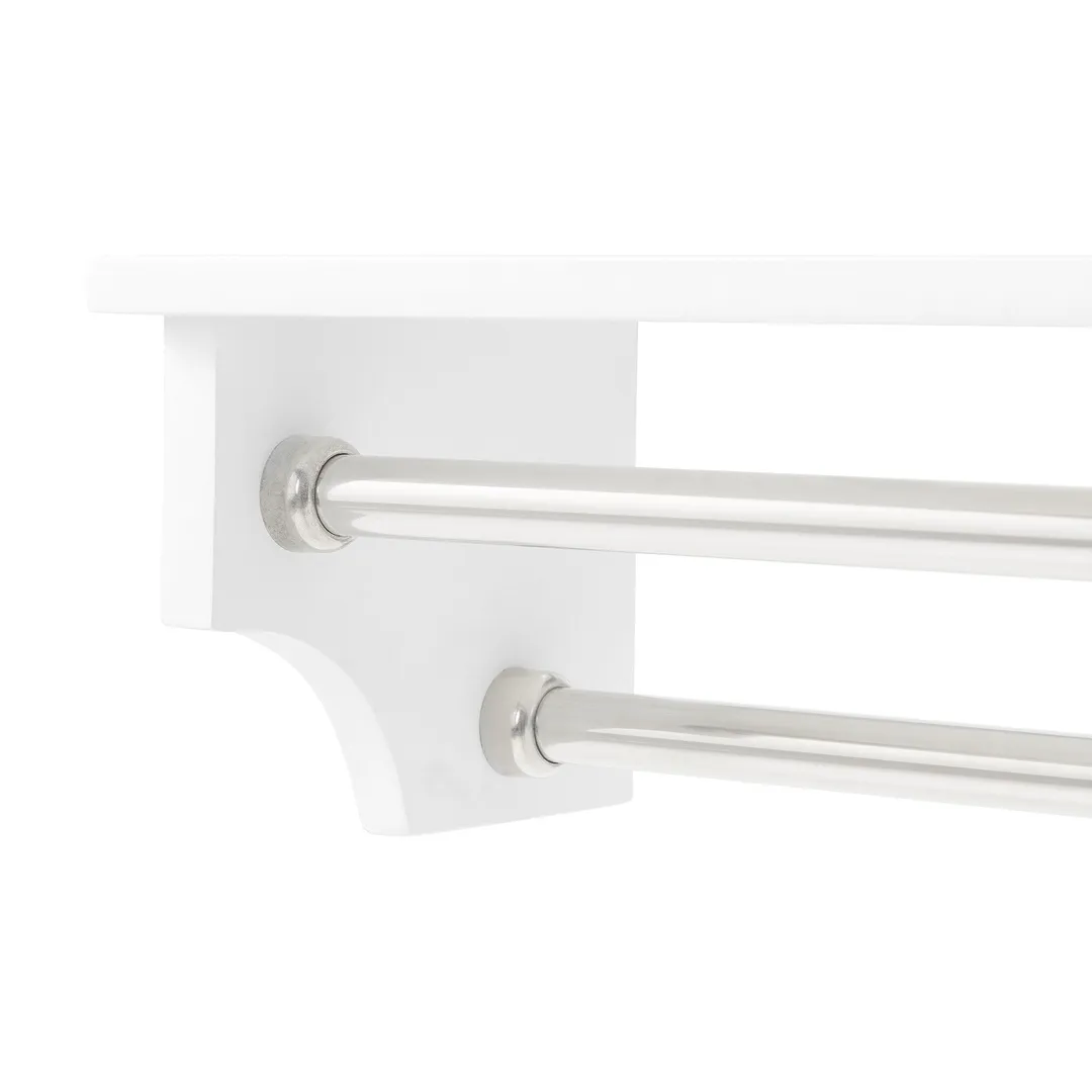 Alaterre Furniture 35-in x 49-in x 9-in White Wood Freestanding Linen Cabinet, photo 5 of 6