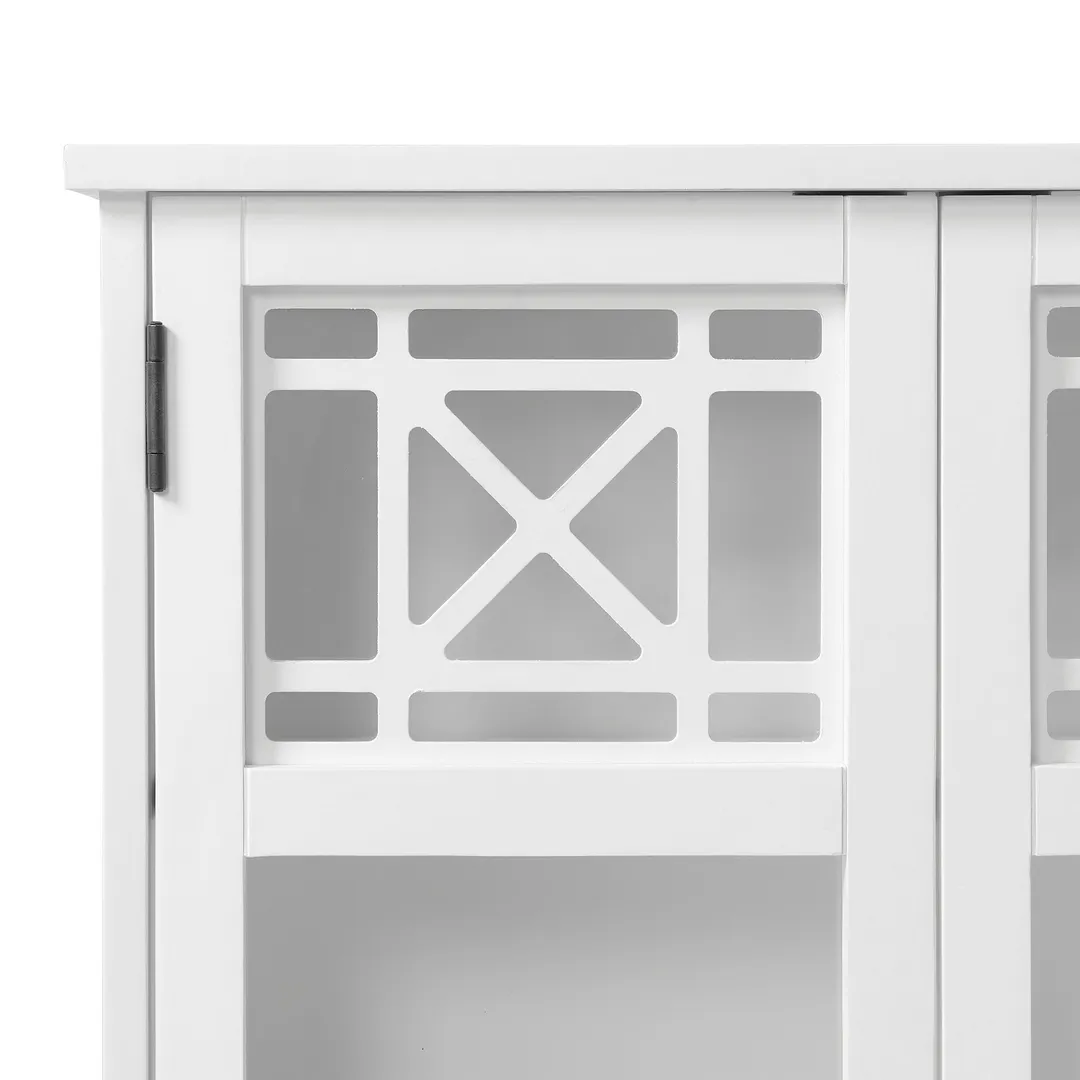 Alaterre Furniture 27-in x 29-in x 8-in White Bathroom Wall Cabinet, photo 2 of 7