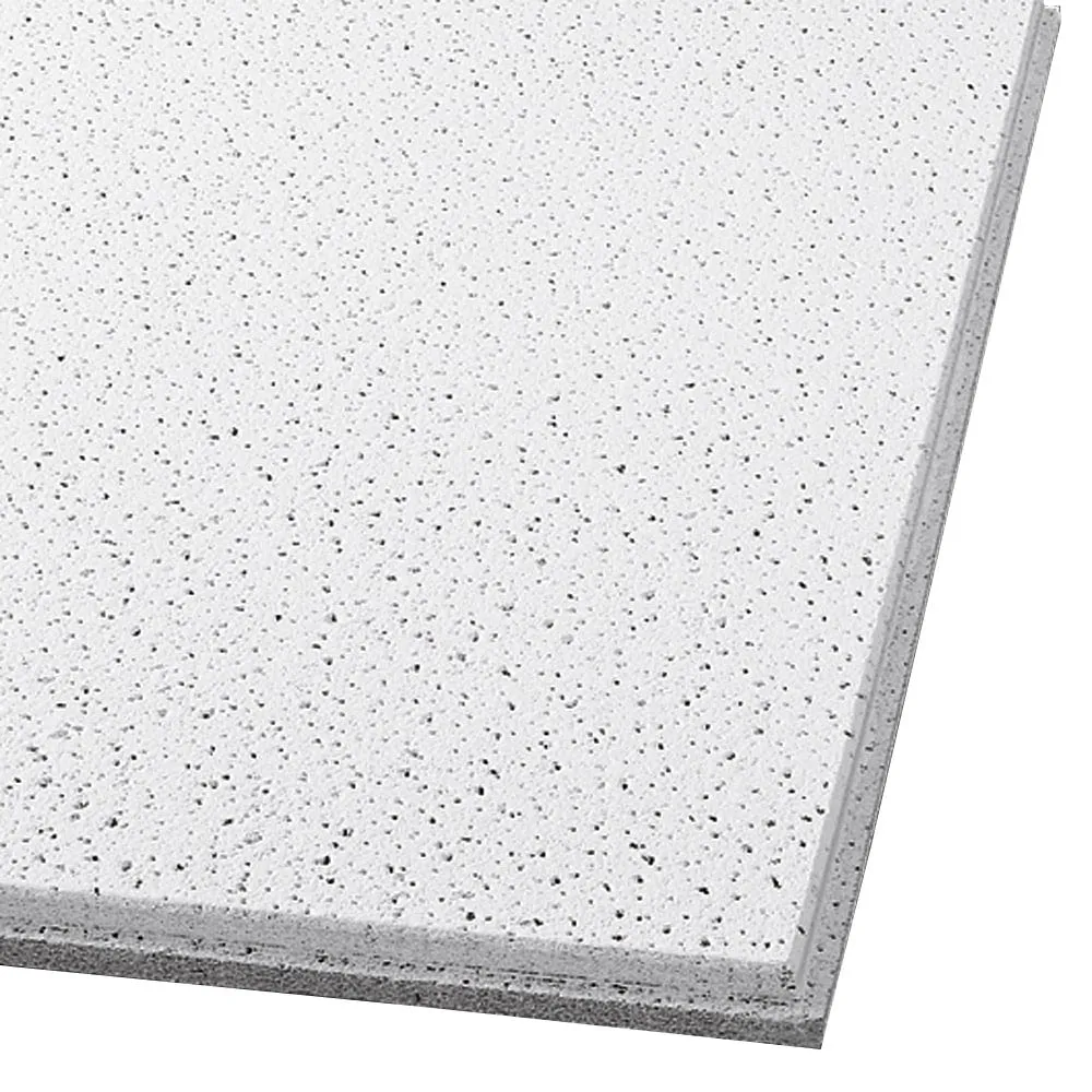 Armstrong Ceilings 24-in x 24-in Fine Fissured School Zone 12-Pack White Fissured 15/16-in Drop Acoustic Panel Ceiling Tiles, photo 2 of 2